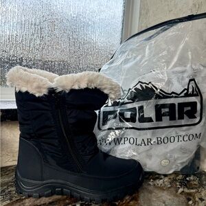 Women's Black Polar Waterproof
Winter Snow Faux Fur Lined
Memory Foam Zip